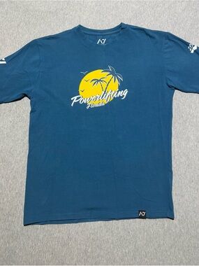 Powerlifting Florida Graphic Tee with Shoulder Bar Grip
